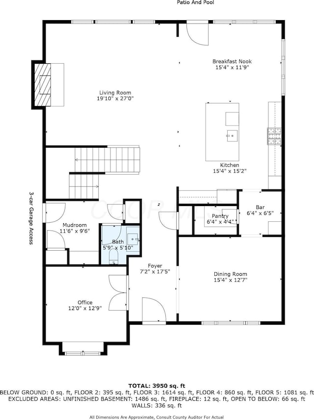 3669 Audubon Ave, Hilliard, OH 43026 - property floor plan