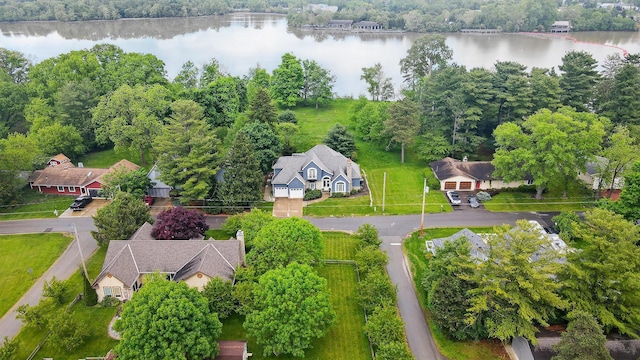 9146 Shawnee Trl, Powell, OH 43065 - aerial view of residential area with a nearby body of water