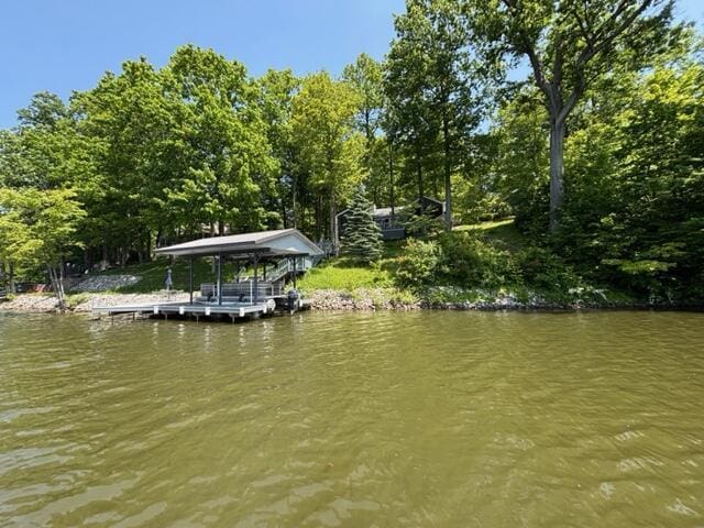 7326 State Route 19 Unit 2, Lots 27-30, Mount Gilead, OH 43338 - dock area featuring a water view