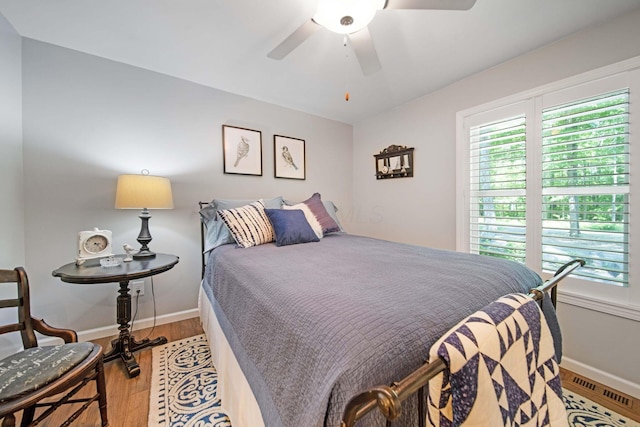 7326 State Route 19 Unit 2, Lots 27-30, Mount Gilead, OH 43338 - bedroom featuring wood finished floors and a ceiling fan
