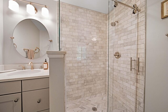 7326 State Route 19 Unit 2, Lots 27-30, Mount Gilead, OH 43338 - bathroom with a stall shower and vanity