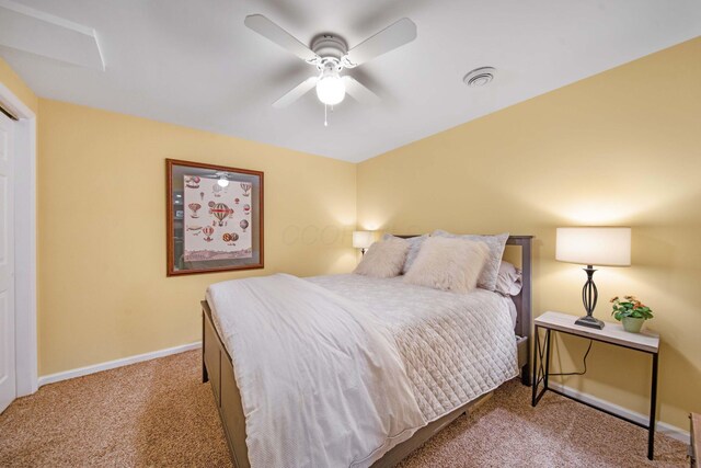 7326 State Route 19 Unit 2, Lots 27-30, Mount Gilead, OH 43338 - carpeted bedroom with baseboards and a ceiling fan