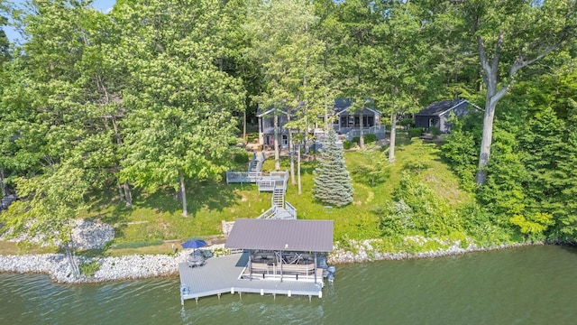 7326 State Route 19 Unit 2, Lots 27-30, Mount Gilead, OH 43338 - view from above of property with a nearby body of water