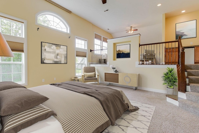 2898 Braden Way, Blacklick, OH 43004 - carpeted bedroom featuring multiple windows, recessed lighting, and baseboards