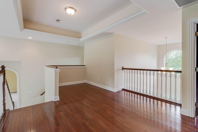 2898 Braden Way, Blacklick, OH 43004 - unfurnished room with wood finished floors, a tray ceiling, and baseboards