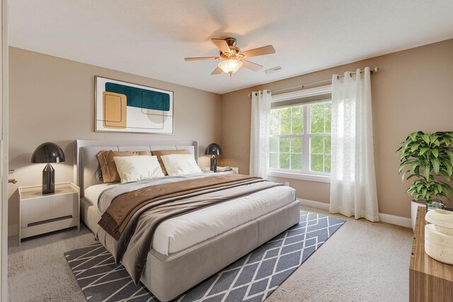 2898 Braden Way, Blacklick, OH 43004 - bedroom with carpet, baseboards, and ceiling fan