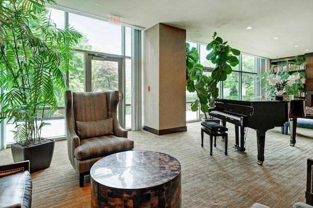 1 Miranova Pl Unit 1225, Columbus, OH 43215 - lobby featuring expansive windows and recessed lighting