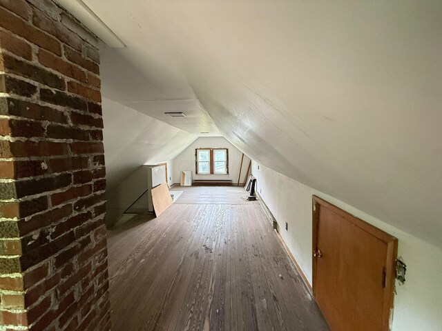 778 Berkeley Rd, Columbus, OH 43205 - additional living space featuring wood-type flooring and vaulted ceiling