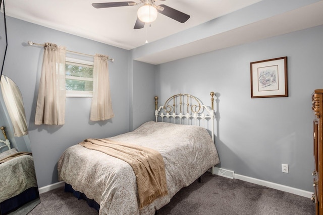 776 Galloway Rd, Galloway, OH 43119 - bedroom with carpet floors, baseboards, and a ceiling fan