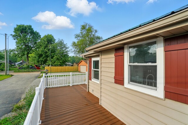4881 Decker Ave NE, Thornville, OH 43076 - view of wooden deck