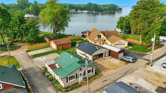 4881 Decker Ave NE, Thornville, OH 43076 - view from above of property featuring a large body of water