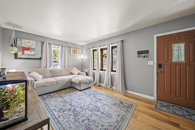 2107 Radnor Ave, Columbus, OH 43224 - living room with wood finished floors and baseboards