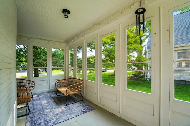 91 Nottingham Rd, Columbus, OH 43214 - sunroom / solarium featuring healthy amount of natural light and french doors