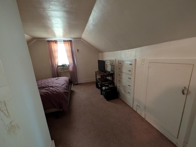 54 W High St, Mount Gilead, OH 43338 - bedroom featuring lofted ceiling, light colored carpet, and cooling unit