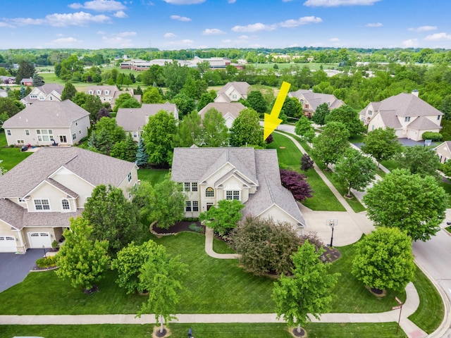 6810 Bearclover Dr, Dublin, OH 43016 - aerial perspective of suburban area