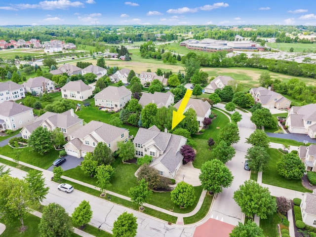 6810 Bearclover Dr, Dublin, OH 43016 - aerial view of residential area