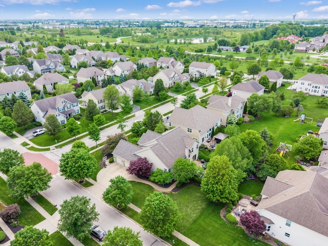 6810 Bearclover Dr, Dublin, OH 43016 - aerial perspective of suburban area
