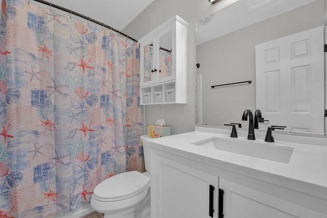 2523 Dahlia Way Unit 63B, Columbus, OH 43235 - bathroom featuring vanity, toilet, and a shower with curtain