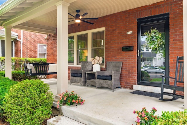 1422 W 1st Ave, Columbus, OH 43212 - porch with ceiling fan