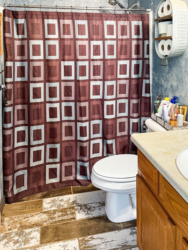 4890 Township Road 138 NW, Somerset, OH 43783 - full bathroom with vanity and a shower with shower curtain