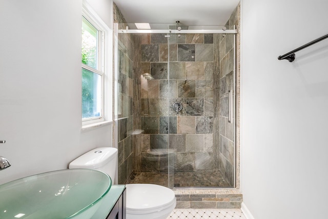 337 Naiche Ct, Columbus, OH 43213 - full bath with a shower stall, vanity, and tile patterned flooring