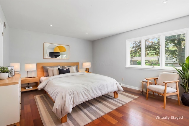337 Naiche Ct, Columbus, OH 43213 - bedroom with multiple windows, hardwood / wood-style floors, and recessed lighting