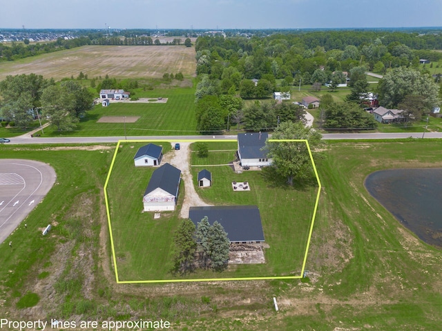 2174 Peachblow Rd, Lewis Center, OH 43035 - aerial view of sparsely populated area with property parcel outlined