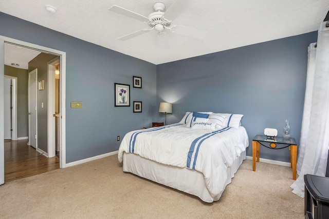 5191 Upland Meadow Dr, Canal Winchester, OH 43110 - bedroom with carpet flooring, baseboards, and a ceiling fan