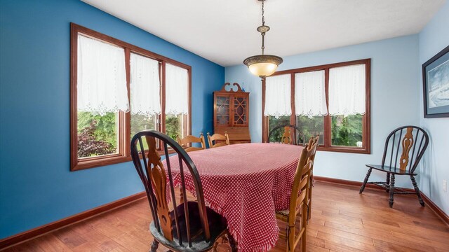 102 Sequoia Dr, Byesville, OH 43723 - dining space with baseboards and wood-type flooring