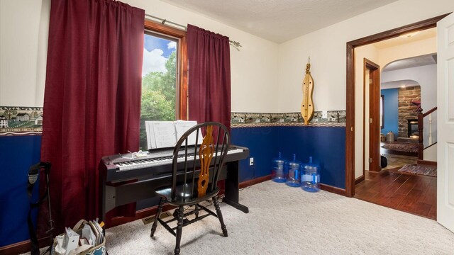 102 Sequoia Dr, Byesville, OH 43723 - carpeted office space featuring arched walkways