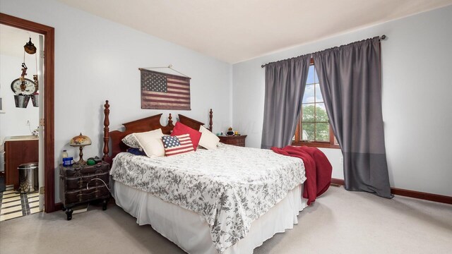 102 Sequoia Dr, Byesville, OH 43723 - bedroom with light carpet and baseboards