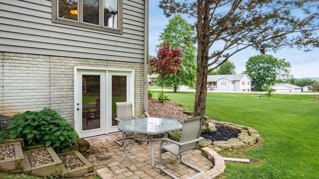 102 Sequoia Dr, Byesville, OH 43723 - view of patio / terrace featuring french doors
