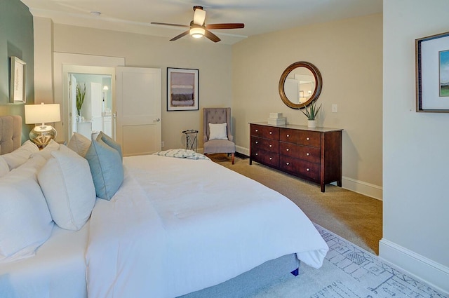 717 S 3rd St, Columbus, OH 43206 - bedroom featuring carpet floors and ceiling fan