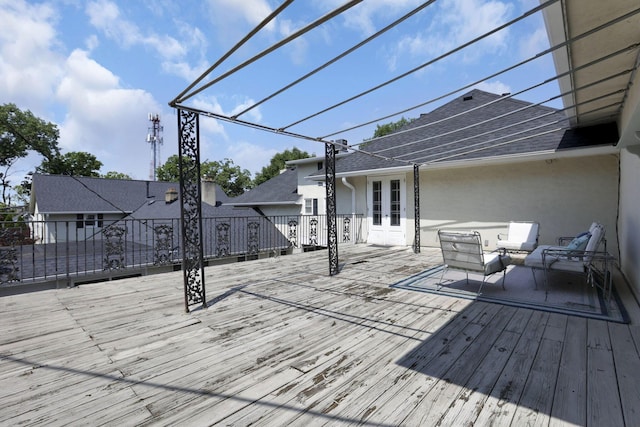 1631 Roxbury Rd Unit B6, Columbus, OH 43212 - deck with french doors and an outdoor living space