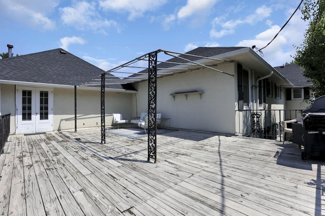 1631 Roxbury Rd Unit B6, Columbus, OH 43212 - wooden terrace featuring french doors