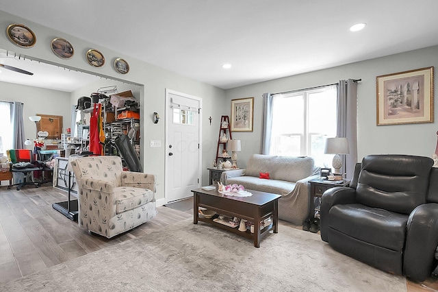 244 Shepper Ave, Plain City, OH 43064 - living room with wood finished floors and recessed lighting