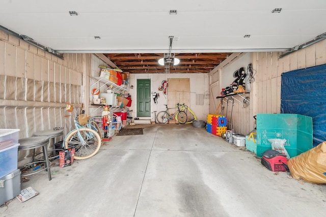 436 Beck St, Columbus, OH 43206 - garage featuring a garage door opener
