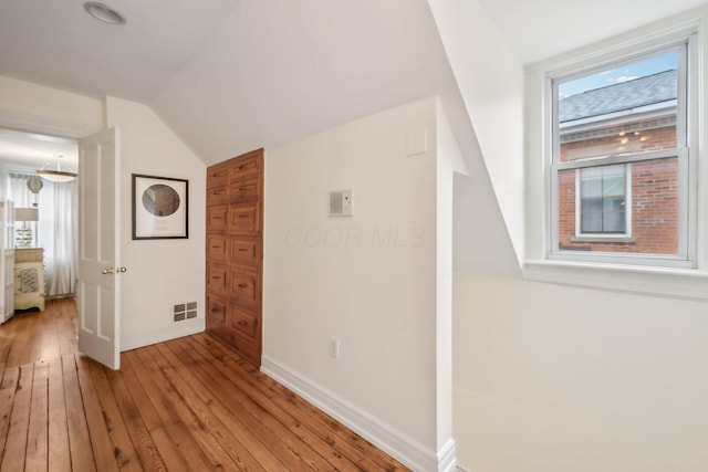 436 Beck St, Columbus, OH 43206 - bonus room with light wood finished floors, baseboards, and lofted ceiling