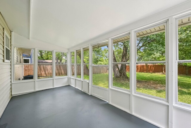 106 Woodrow Ave, Delaware, OH 43015 - unfurnished sunroom with vaulted ceiling