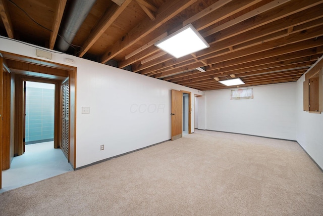 1345 Molly Ln, Columbus, OH 43207 - below grade area with light carpet