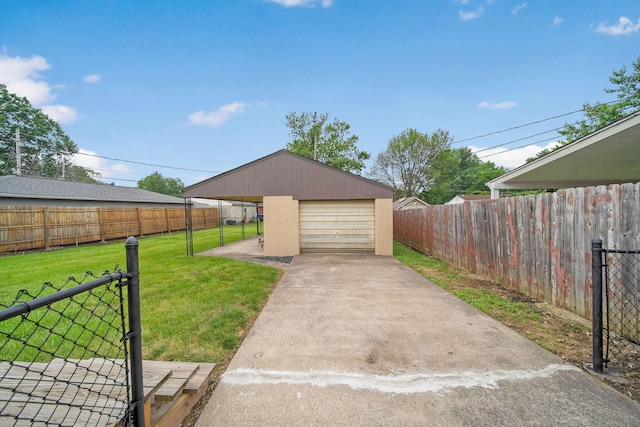 1345 Molly Ln, Columbus, OH 43207 - detached garage featuring driveway