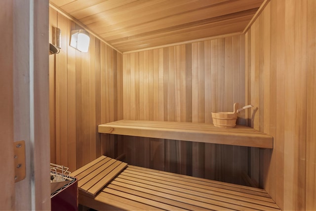 78 E Chestnut St Unit 107, Columbus, OH 43215 - relaxing sauna / steam room with wood walls and wood ceiling