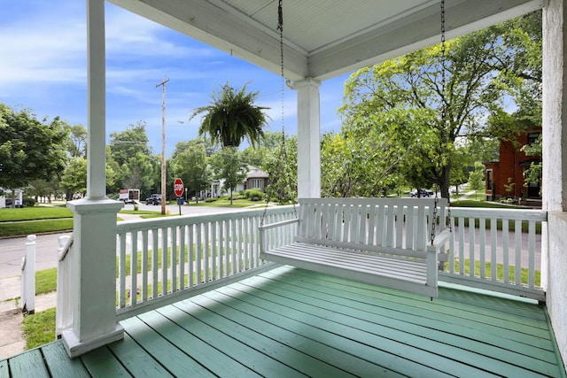 78 Griswold St, Delaware, OH 43015 - view of wooden porch