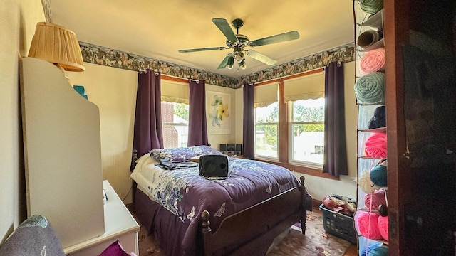 949 Mohican Ave, Logan, OH 43138 - bedroom featuring ceiling fan
