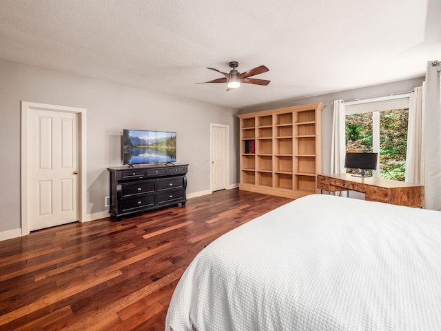 1488 Brittingham Ln, Powell, OH 43065 - bedroom featuring wood finished floors and ceiling fan