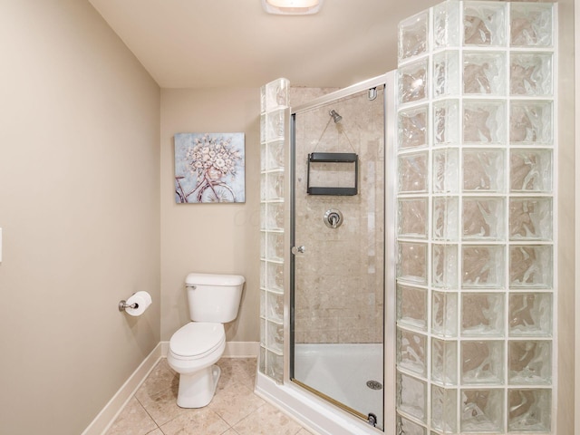 1488 Brittingham Ln, Powell, OH 43065 - full bathroom featuring tile patterned flooring and a shower stall