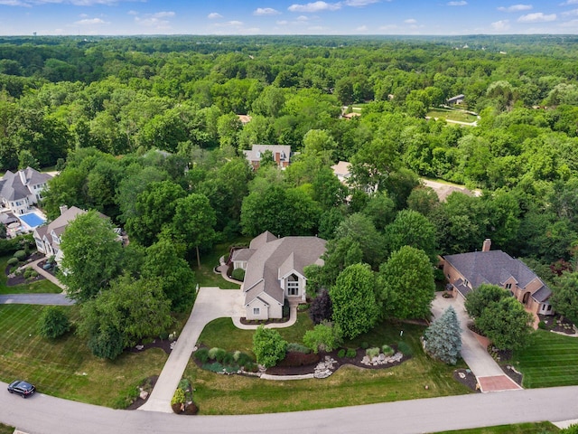 1488 Brittingham Ln, Powell, OH 43065 - aerial view of property's location with a forest