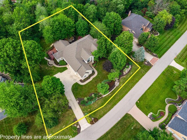 1488 Brittingham Ln, Powell, OH 43065 - view of property location featuring property boundaries highlighted