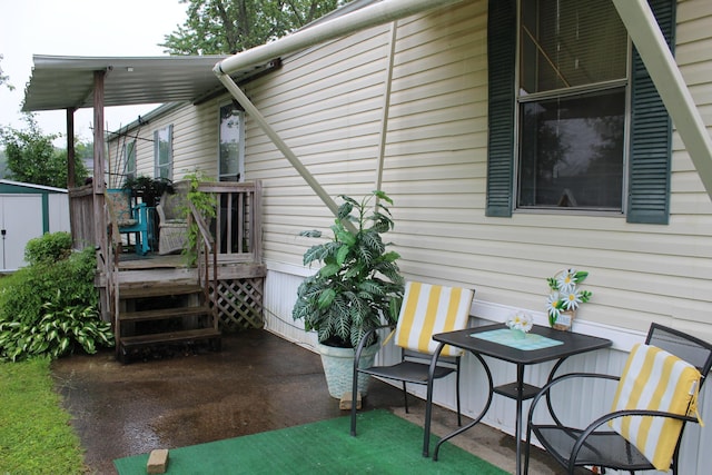 11050 Fancher Rd Unit 270, Westerville, OH 43082 - view of patio with a deck