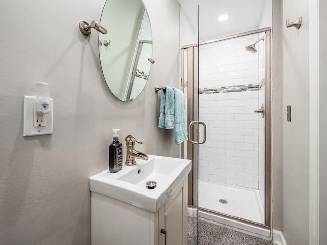 1360 Clubview Blvd S, Columbus, OH 43235 - full bathroom featuring a stall shower and vanity